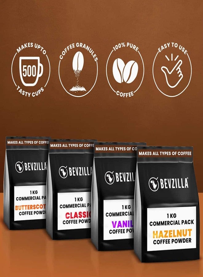 Bevzilla Classic Strong Instant Coffee Powder | 1kg Bag | Bold Flavor & Rich Aroma | Perfect for Espresso, Cappuccino & Black Coffee | Ideal for Hotels, Restaurants & Cafes (HoReCa) - Image 3