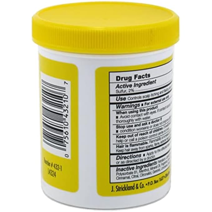 Sulfur 8 SULFUR-8 ORIGINAL CONDITIONER HAIR AND SCALP JAR 7.25 OUNCE (PACK OF 3) - Image 2