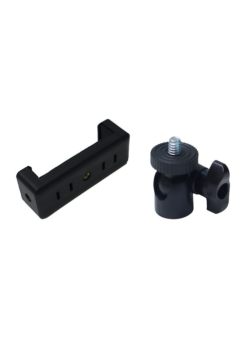 Generic Portable Outdoor Photography Stand Thickened Tripod for Mobile Phone Camera 2.1 Meters Lighting Stand Projection Support [Ball head + clip]] 