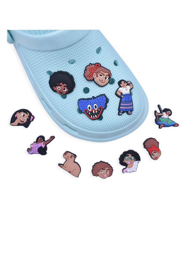 Excefore Shoe Decoration Charms 50 PCS Jibbitz Accessories for Crocs Shoe Buckle Party Favors ​Mini Charm for Women Girls Men Party Favor Wristband Decoration  - Image 3