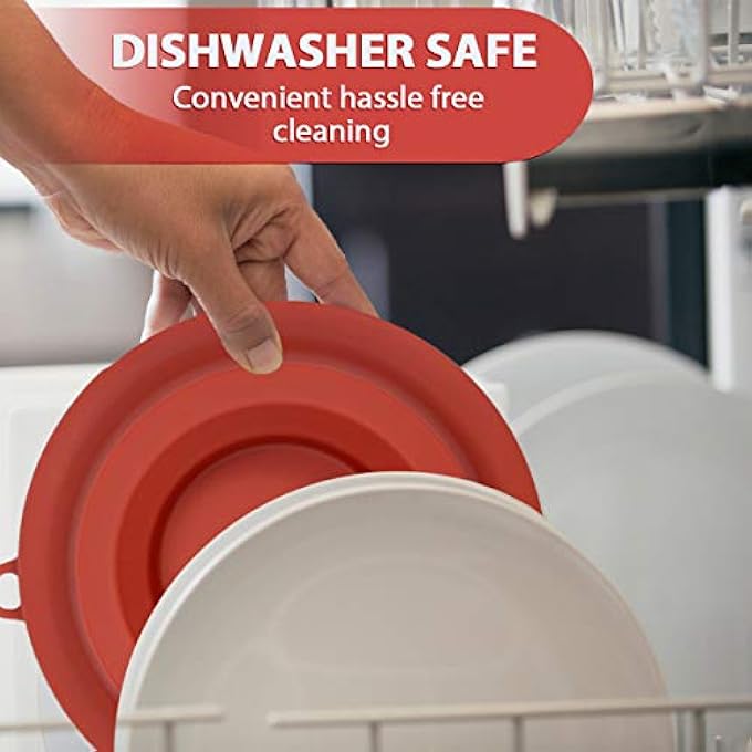 حامل غطاء سيليكون لطنجرة الضغط من السيليكون، ملحقات لطنجرة الضغط نينجا فودي ومقلاة الهواء سعة 5 كوارت و65 كوارت و8 كوارت، لون أحمر - Image 3