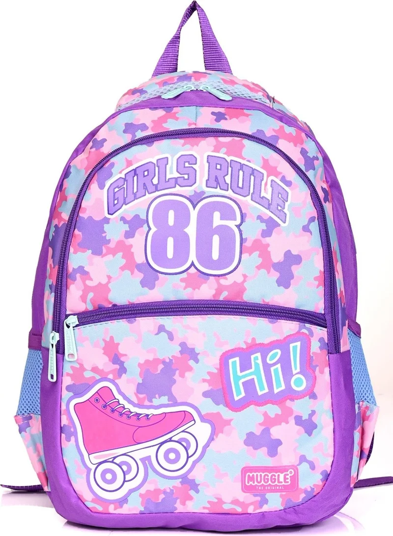muggle MU 6788 Girls Rule School Backpack Set of 3