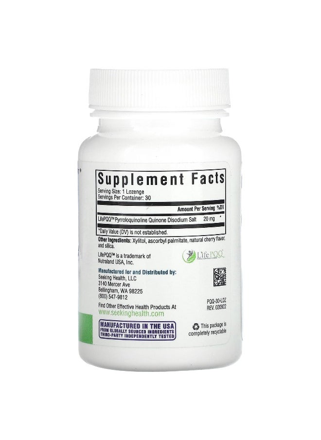 Seeking Health Seeking Health, PQQ Lozenge, 20 mg, 30 Lozenges  - Image 2