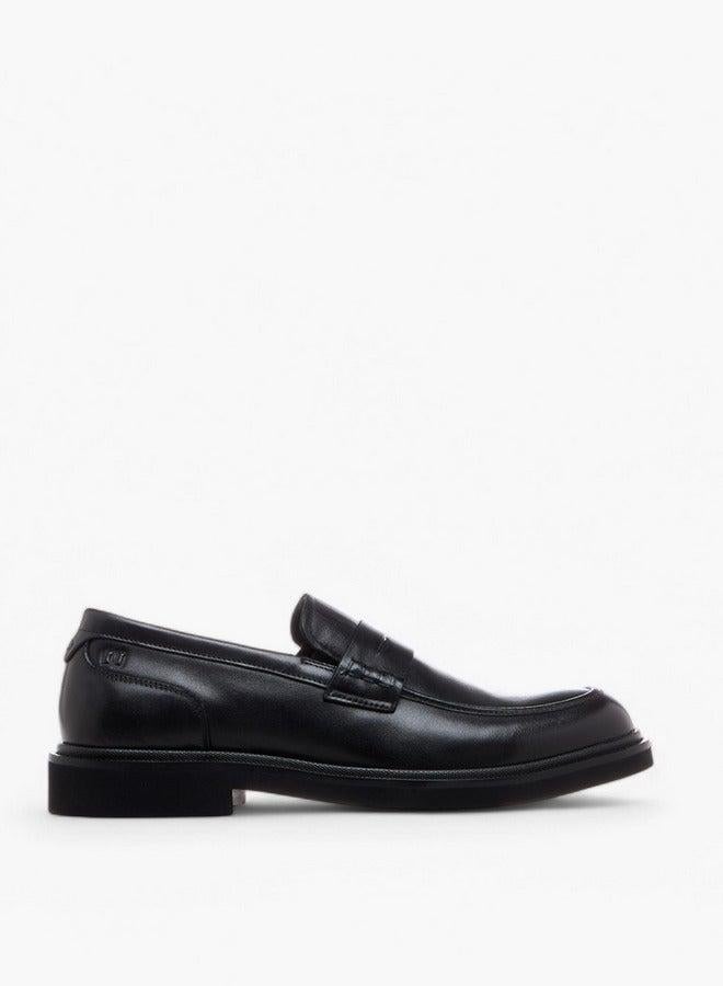 DUCHINI Men's Cutout Detail Slip-On Loafers - Image 2