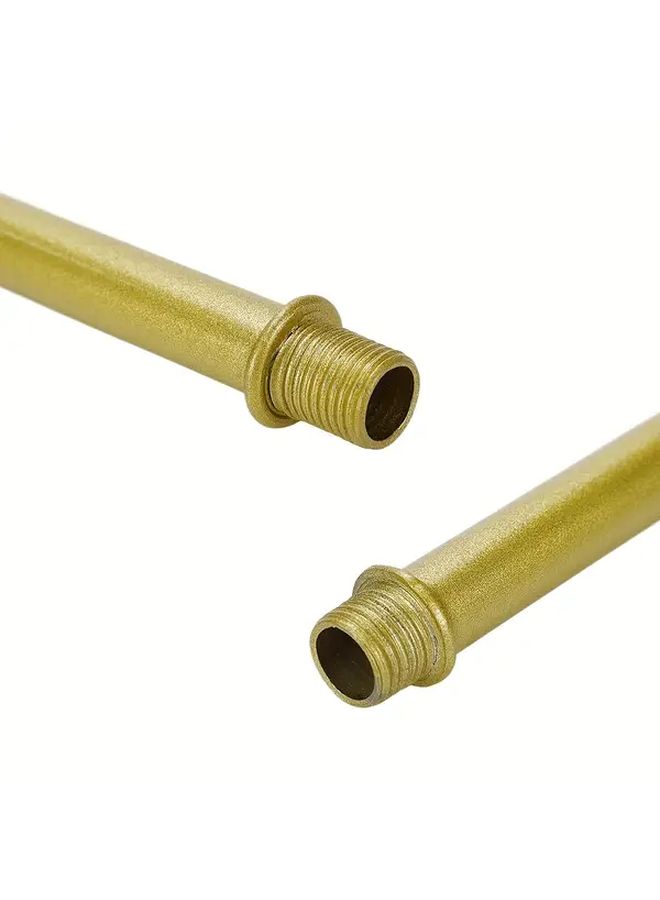 4 Sets M10x150mm Straight Pipe Lamp Stem Kit With Golden Connector Rod - Image 4