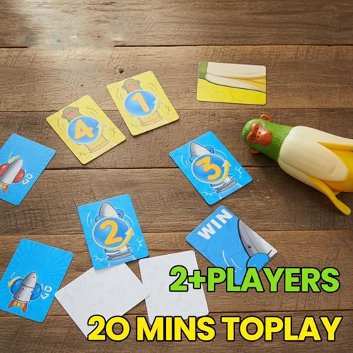 Senduzll Banana Momkey vs sharkman Flippin Fun Party Game Youll Ever Play for Family Adults Perfect Christmas Parties Game Night Bonus Content Included - Image 5