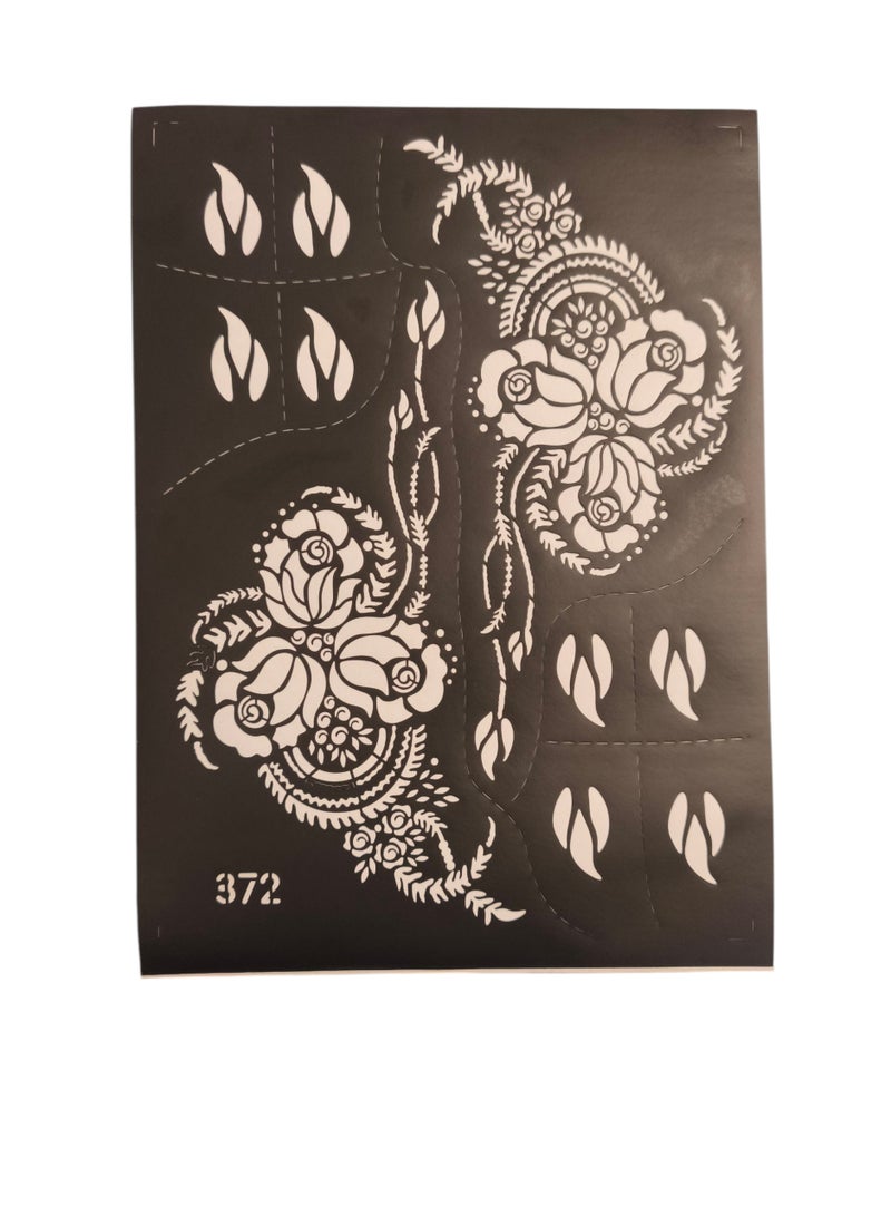 Generic 3 Pieces of Henna Design Mould Sheets for Girls  - Image 3