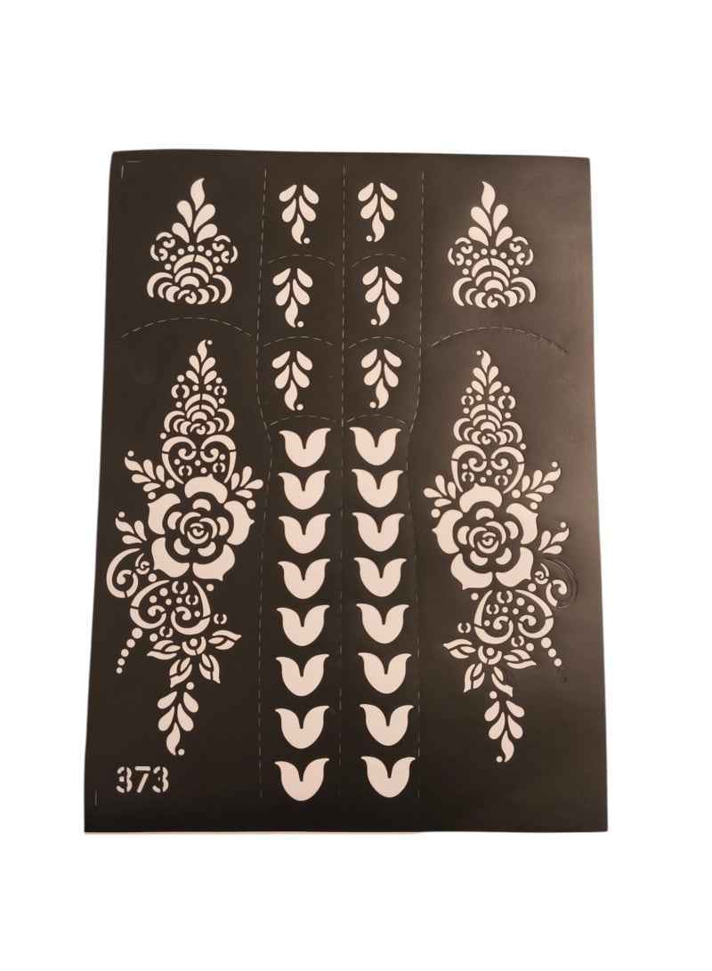 Generic 3 Pieces of Henna Design Mould Sheets for Girls  - Image 2