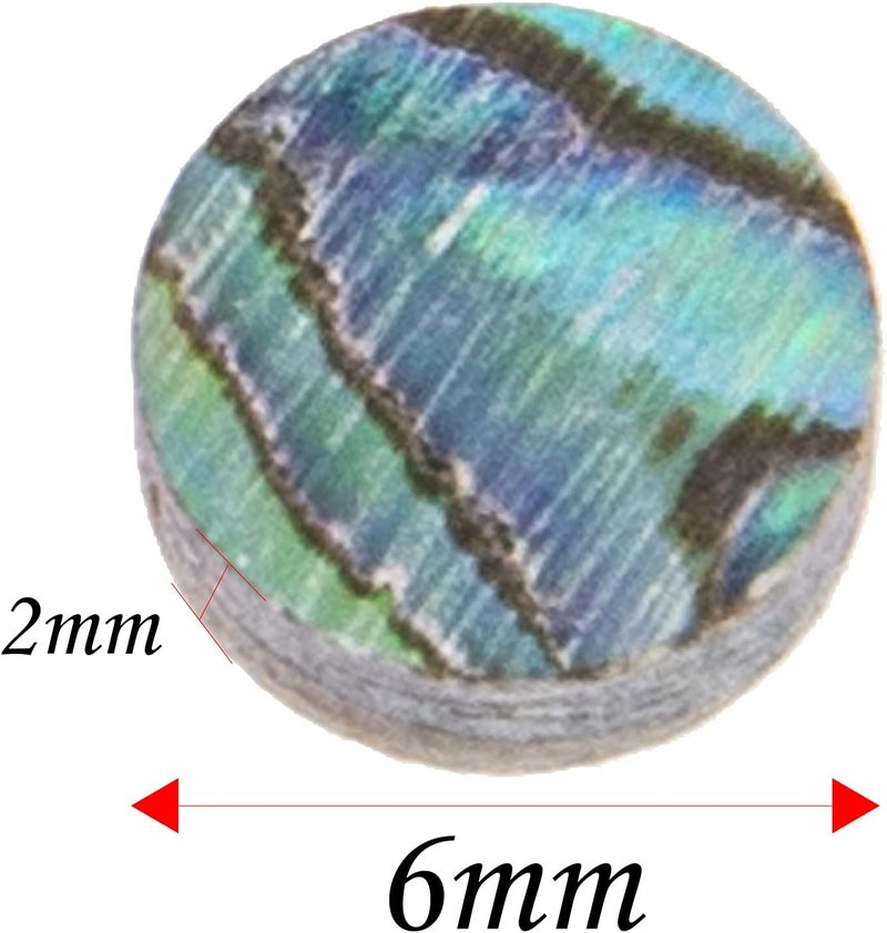 Yootones 40Pcs Paua Abalone Inlay Dots & Real Abalone Shell Binding Purfling Strips Compatible with Guitar Ukulele Banjo Mandolin Maker - Image 4