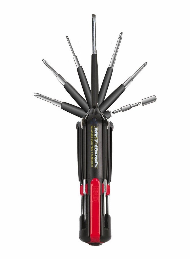 Apollo Tools Mr. 7-Hands, Patented, 8 in 1 Screwdrivers with Worklight - DT1019 - Image 1