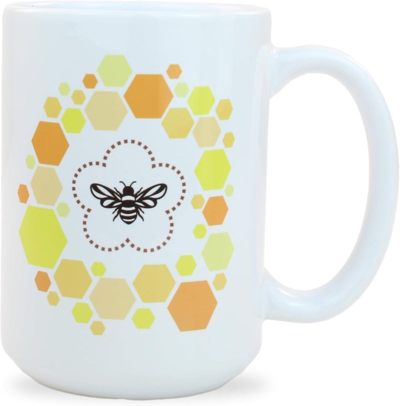 Hogg Bee Mug Ceramic Coffee Mugs for Women Bumble Bee Decor Yellow Gifts Bumblebee Gifts for Women 15 oz Ceramic Coffee Cup Let it Be - Image 2