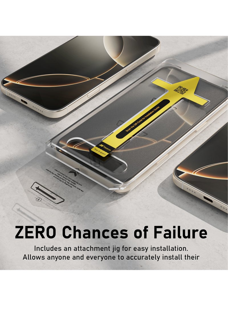 iPhone 16 Screen Protector With Auto Alignment Kit HD Free Hand Easy Installation Frame Military-Grade Protection Scratch Resistant Anti-Fingerprint Bubble Free 9H Tempered Glass Film, Clear - pzsku/Z326461BCA806B602F677Z/45/_/1727681549/f61a4b31-5a3c-4313-8e4e-c69aae128b0a