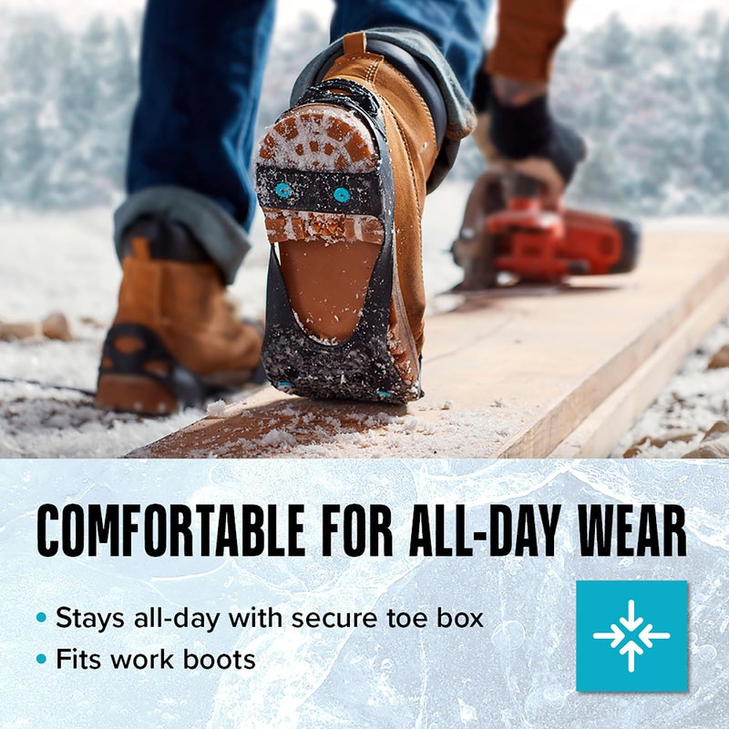 Due North All Purpose Ice Cleats for Men & Women - Full Foot Traction Aids for Ice and Snow - Pulse Grip Tread for Max Grip - Image 5