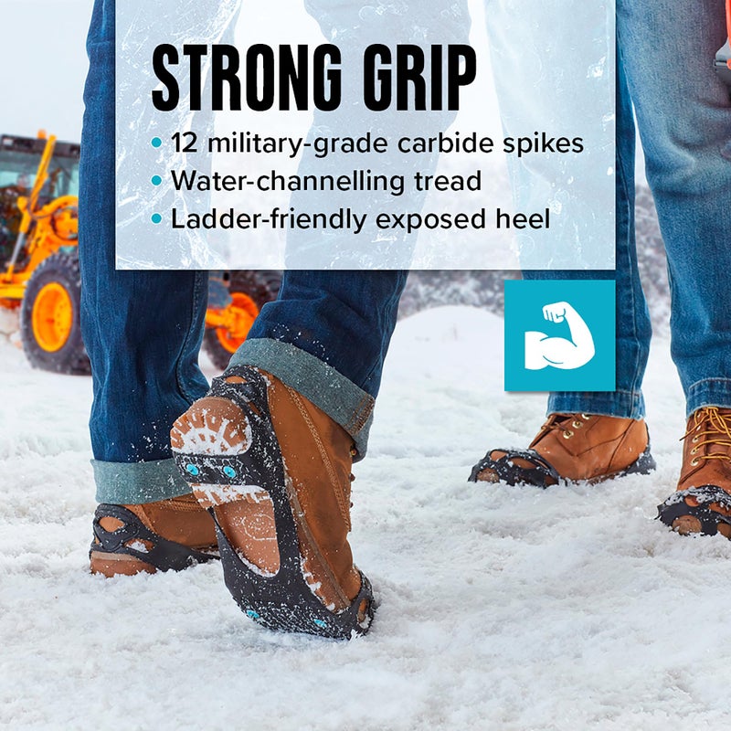 Due North All Purpose Ice Cleats for Men & Women - Full Foot Traction Aids for Ice and Snow - Pulse Grip Tread for Max Grip - Image 3