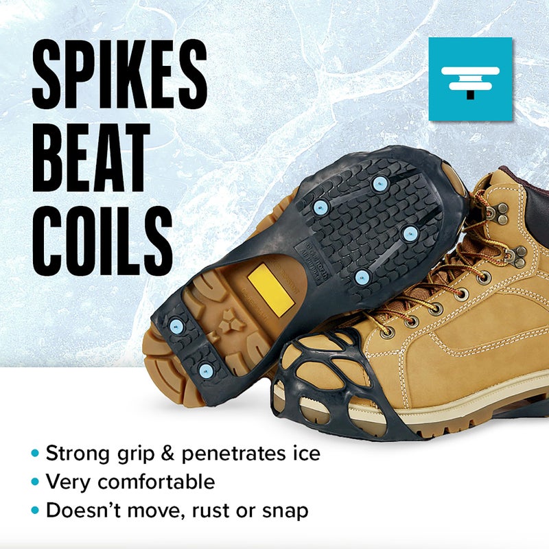 Due North All Purpose Ice Cleats for Men & Women - Full Foot Traction Aids for Ice and Snow - Pulse Grip Tread for Max Grip - Image 4
