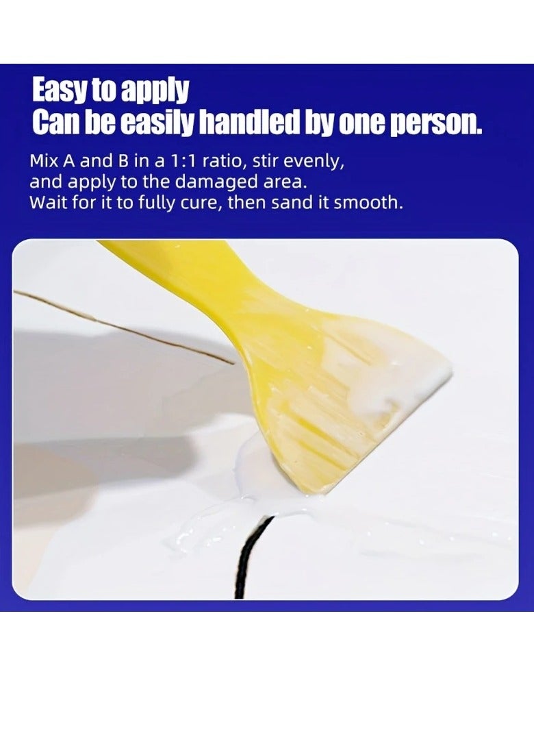 PAMEER Ceramic Sink Repair Agent for Fixing Cracks, Holes, And Leaks in Washbasins; Waterproof And Resistant to High And Low Temperatures. - Image 3
