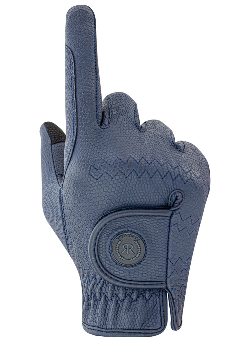 رويال رايدرز ROYAL RIDERS® 0666 Sero-Grip قفازات ركوب الخيل الاحترافية بتقنية Serino-KT للرجال والنساء والأطفال - #10060666 (كحلي) - Image 3
