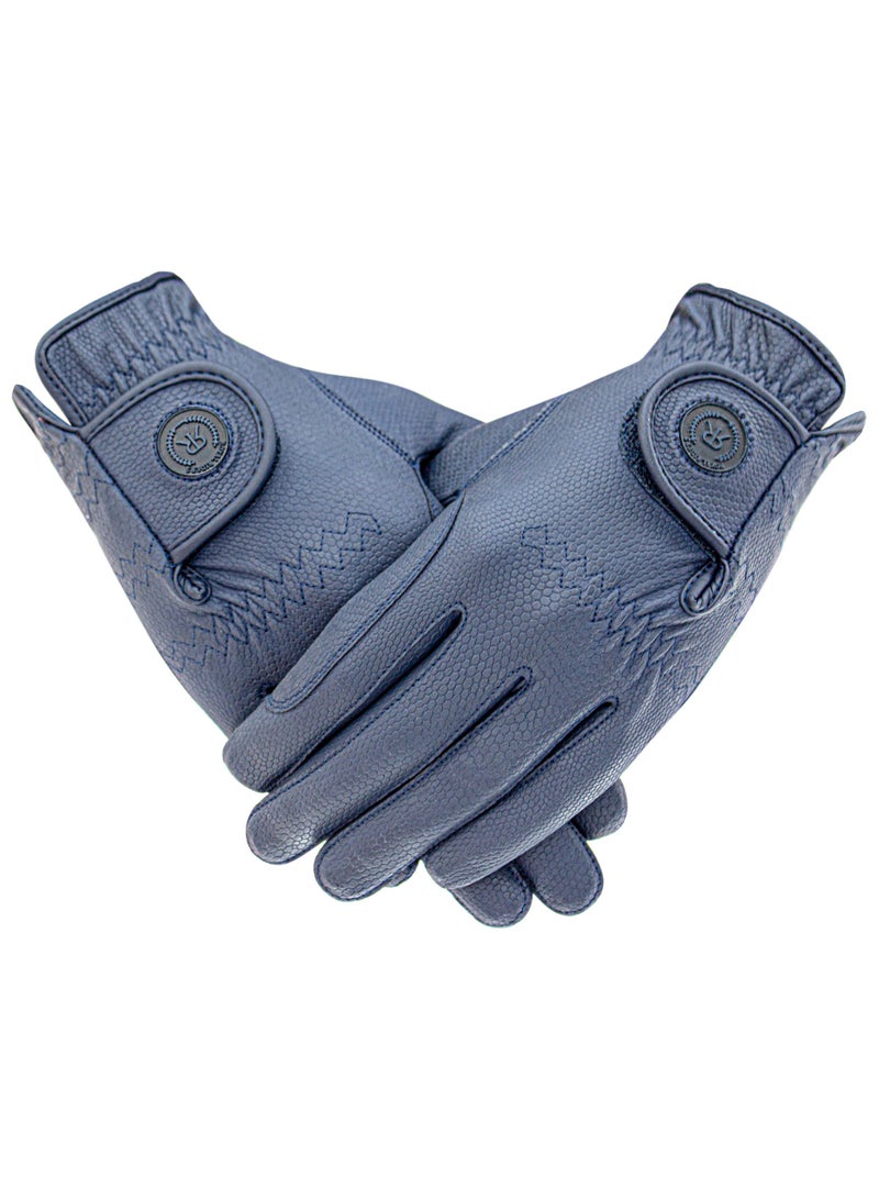 رويال رايدرز ROYAL RIDERS® 0666 Sero-Grip قفازات ركوب الخيل الاحترافية بتقنية Serino-KT للرجال والنساء والأطفال - #10060666 (كحلي) - Image 5