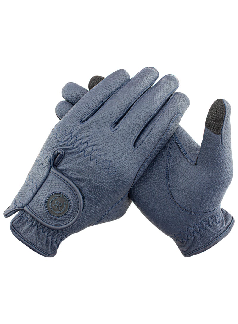 رويال رايدرز ROYAL RIDERS® 0666 Sero-Grip قفازات ركوب الخيل الاحترافية بتقنية Serino-KT للرجال والنساء والأطفال - #10060666 (كحلي) - Image 4