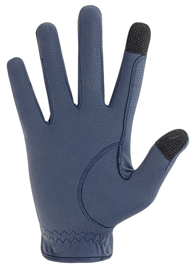 رويال رايدرز ROYAL RIDERS® 0666 Sero-Grip قفازات ركوب الخيل الاحترافية بتقنية Serino-KT للرجال والنساء والأطفال - #10060666 (كحلي) - Image 1