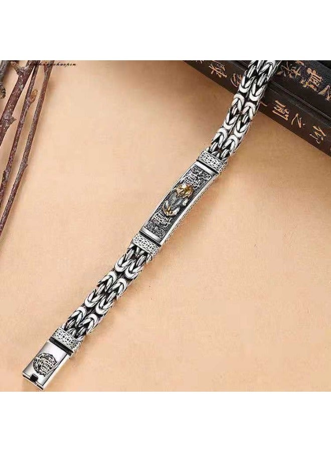 Woven Retro Cool Fashion Domineering Distressed Bracelet Gift Jewelry For Men Women - Image 5