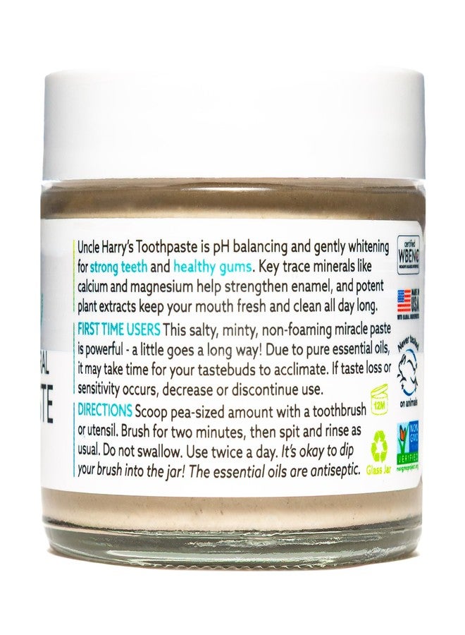 Uncle Harry's Natural & Fluoride-Free Remineralizing Toothpaste - Freshens Breath & Strengthens Enamel - Peppermint, 3 Ounce (Pack of 6) - Image 4