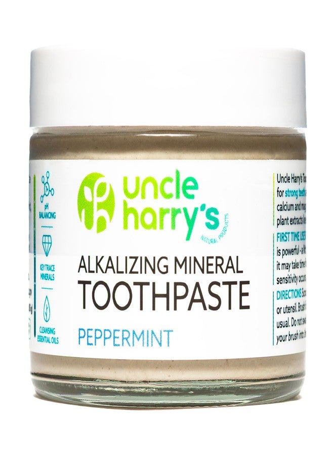 Uncle Harry's Natural & Fluoride-Free Remineralizing Toothpaste - Freshens Breath & Strengthens Enamel - Peppermint, 3 Ounce (Pack of 6) - Image 2