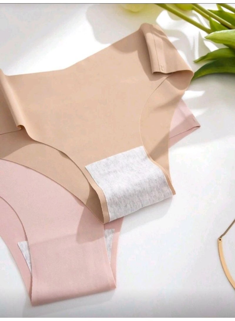 SHEIN-5pcs Women Seamless Underwear, Comfortable Skin-Friendly Hipster Panty - Image 5