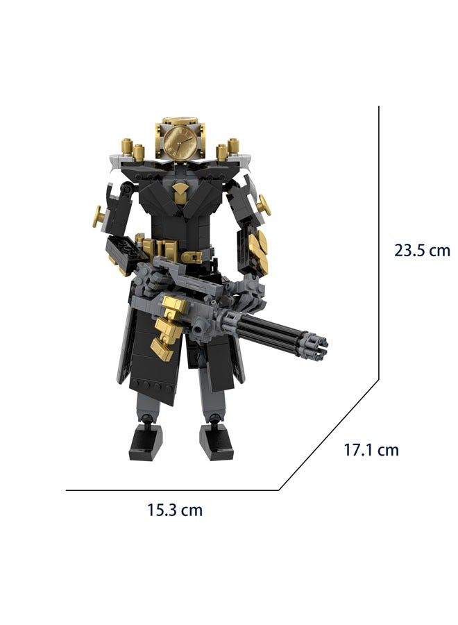 general Children's building block toys, Skibidi building games, toilet man TV people series future big clock building blocks, home decoration gifts for family and friends - Image 2