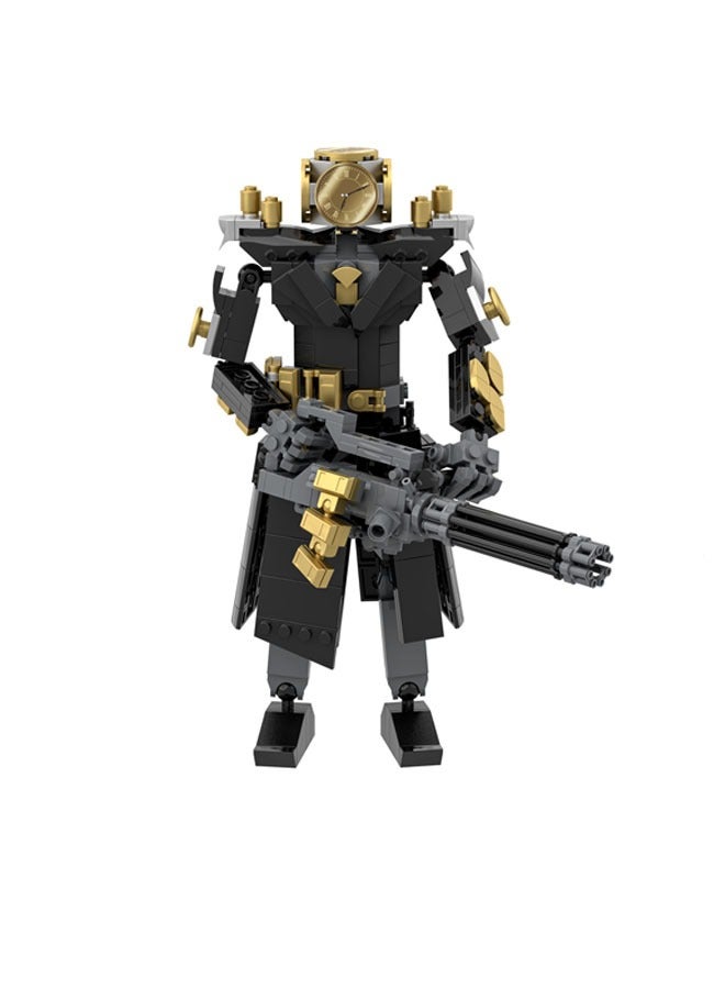 general Children's building block toys, Skibidi building games, toilet man TV people series future big clock building blocks, home decoration gifts for family and friends - Image 1