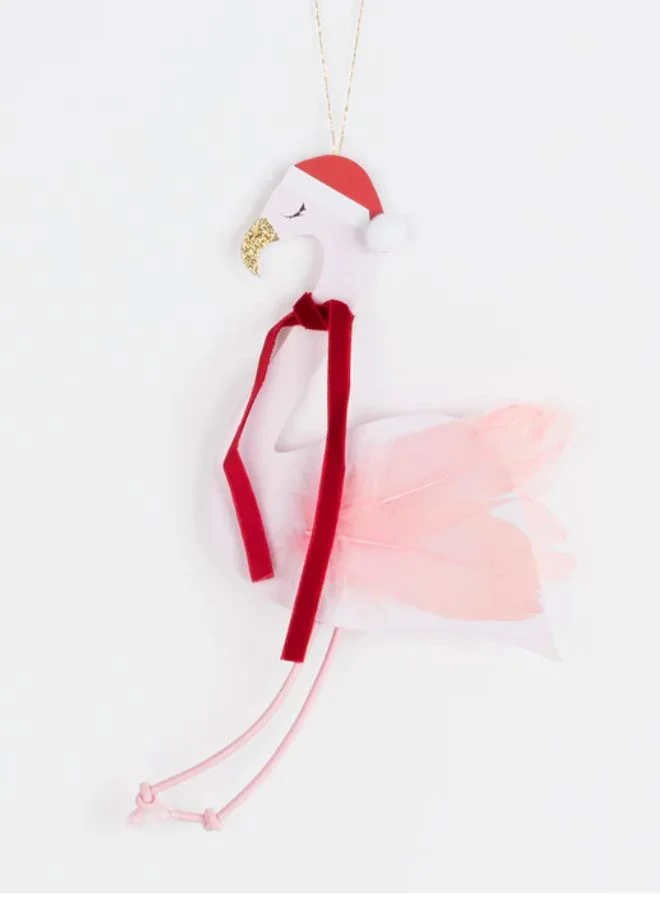 Meri Meri Jolly Flamingo Decoration Card