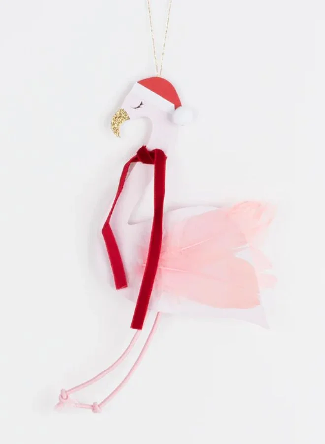 Meri Meri Jolly Flamingo Decoration Card