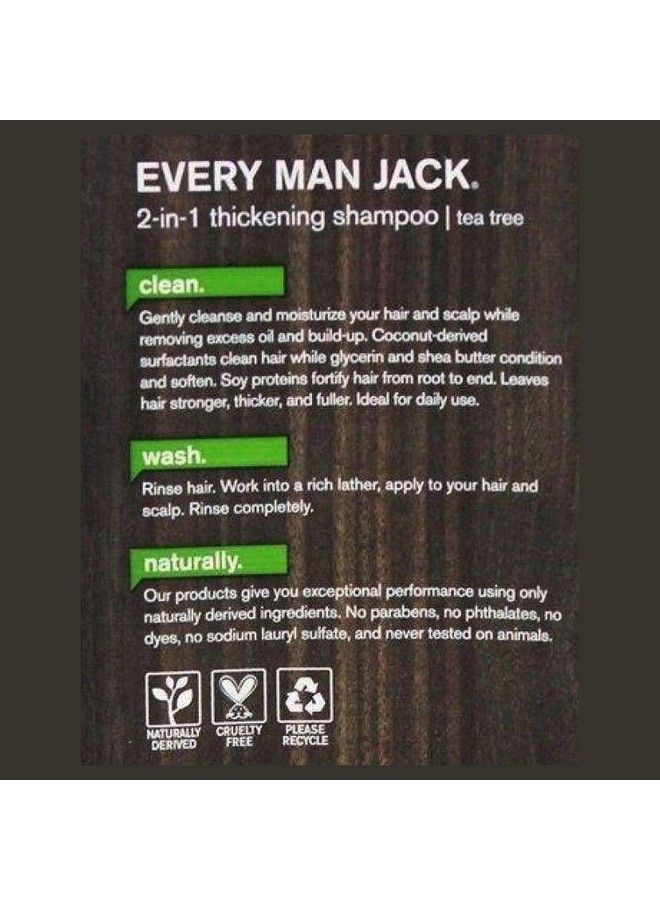 Every Man Jack Shampoo 2In1 Thckng Ttree 13.53 Fl Oz (Pack Of 1) Sg_B00568Al7S_Us - Image 3