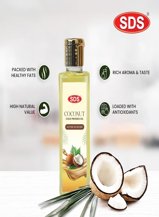 SDS Cold Pressed Coconut Oil | Versatile & Packed with Nourishment Natural & Pure | Rich Coconut Aroma & Flavor | For Cooking & Beauty - 100ml (Pack of 2) - Image 4