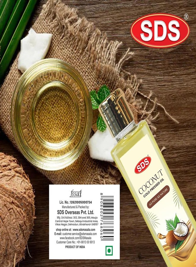 SDS Cold Pressed Coconut Oil | Versatile & Packed with Nourishment Natural & Pure | Rich Coconut Aroma & Flavor | For Cooking & Beauty - 100ml (Pack of 2) - Image 5