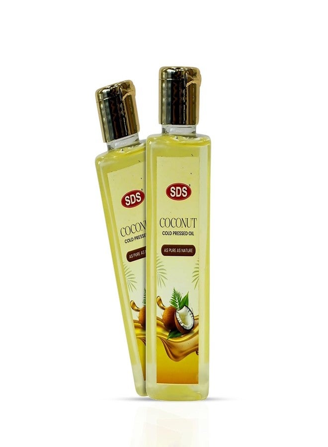 SDS Cold Pressed Coconut Oil | Versatile & Packed with Nourishment Natural & Pure | Rich Coconut Aroma & Flavor | For Cooking & Beauty - 100ml (Pack of 2) - Image 1
