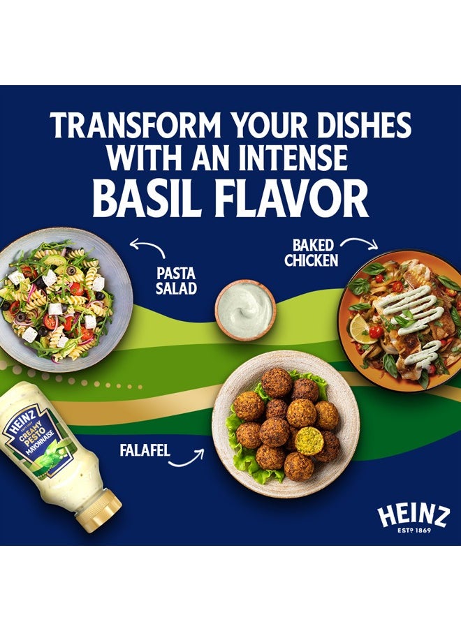 Heinz Creamy Pesto Mayonnaise Top Down Squeezy Bottle  - Image 4