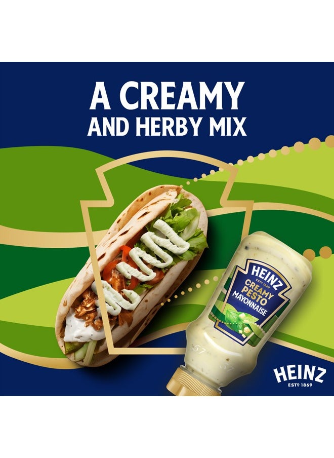 Heinz Creamy Pesto Mayonnaise Top Down Squeezy Bottle  - Image 2