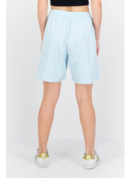 adidas Originals Women Sportswear Fit Drawstring Outdoor Short, Light Blue  - Image 4