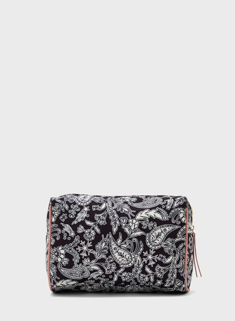women'secret Zip Over Printed Cosmetic Bag