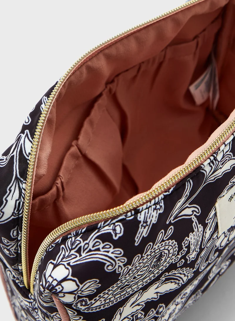 women'secret Zip Over Printed Cosmetic Bag