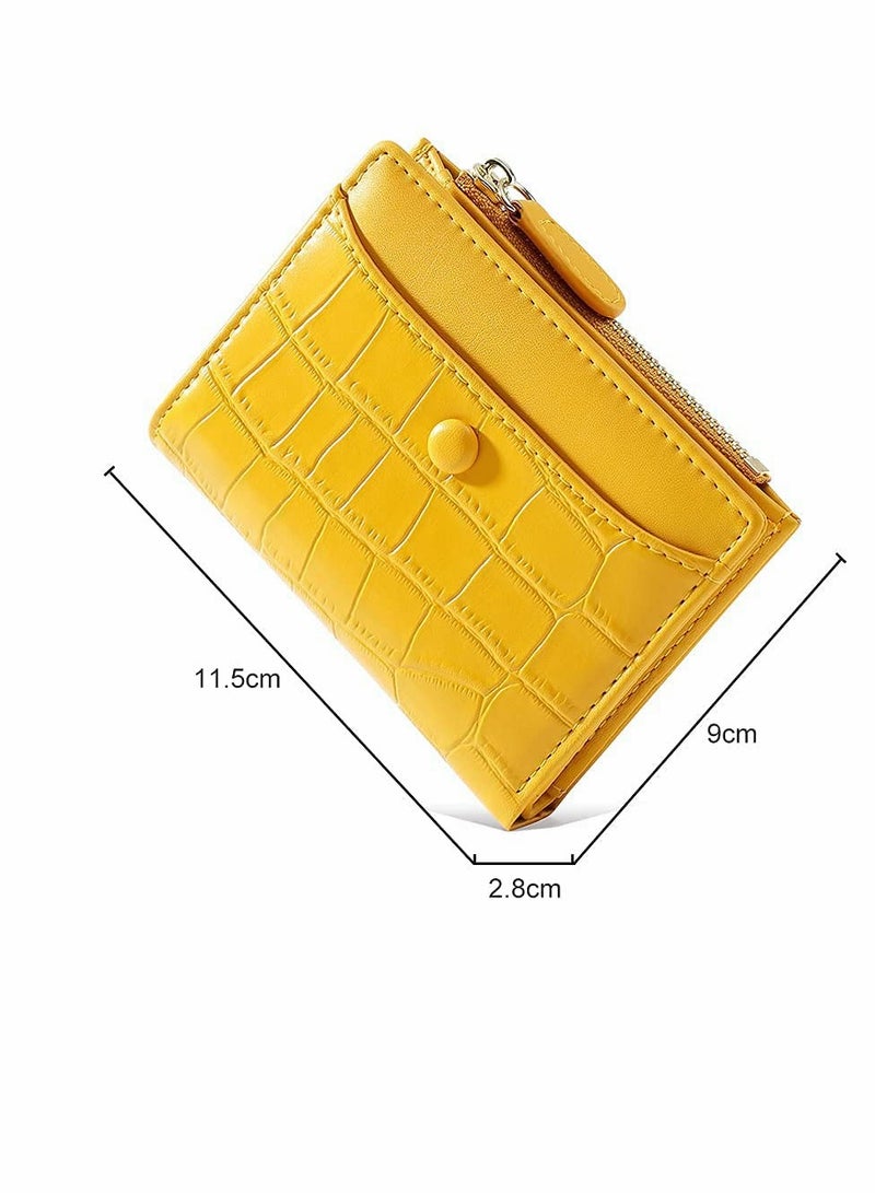 SYOSI Small Purses for Women Fashion Stone Pattern Girls Wallet Thin and Light Card Holder Organizer (Black) - Image 4