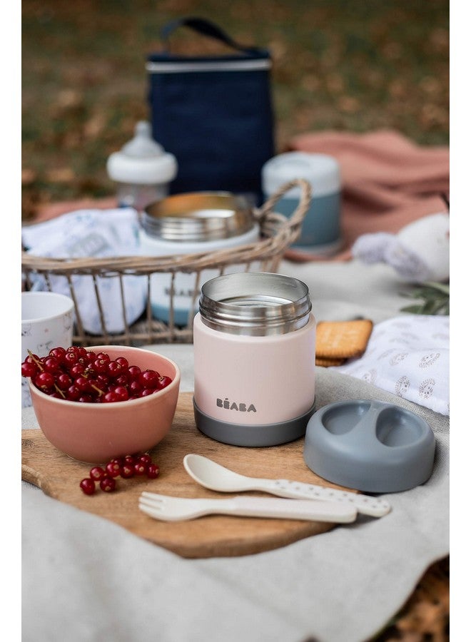 BEABA Stainless Steel Insulated Food Jar Insulated Food Container Baby Food Lunch Containers Baby Food Containers Hot Thermos Kids Insulated Thermos 10 Oz (Rose) - Image 5