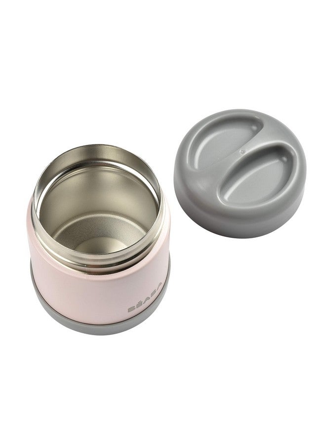 BEABA Stainless Steel Insulated Food Jar Insulated Food Container Baby Food Lunch Containers Baby Food Containers Hot Thermos Kids Insulated Thermos 10 Oz (Rose) - Image 2