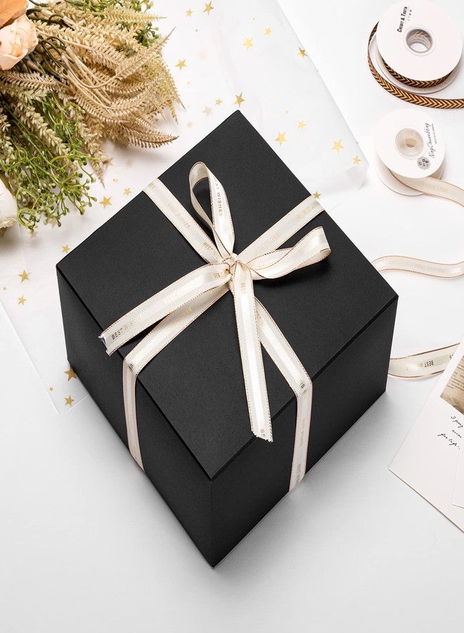 Mcfleet Black Gift Boxes with Lids 8x8x4 Inches 10 Pack Groomsmen Proposal Cardboard Craft Small Gift Box for Christmas, Wedding, Graduation, Holiday, Birthday Presents Packaging - Image 4