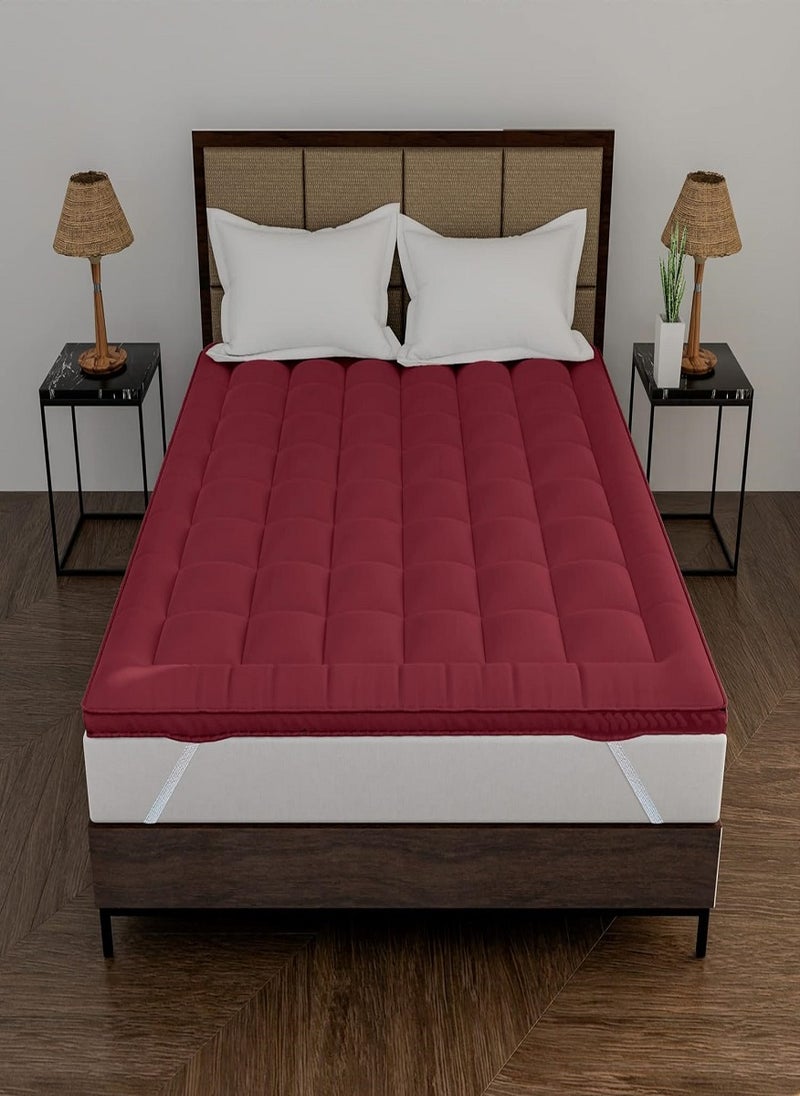 Blueberry Mattress Topper With 4 Corner Elastic 10cm Thick 140x200cm  - Image 1
