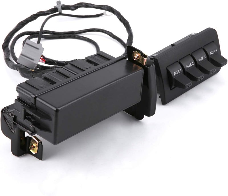 WEILEITE In-Dash Auxiliary Upfitter Switch Panel Kit Compatible With Ford F250 F350 F450 F550 F650 F750 2011-2016 Super Duty Replaces BC3Z14A303B AL3Z13D730AA AL3Z-13D730-AA - Image 1