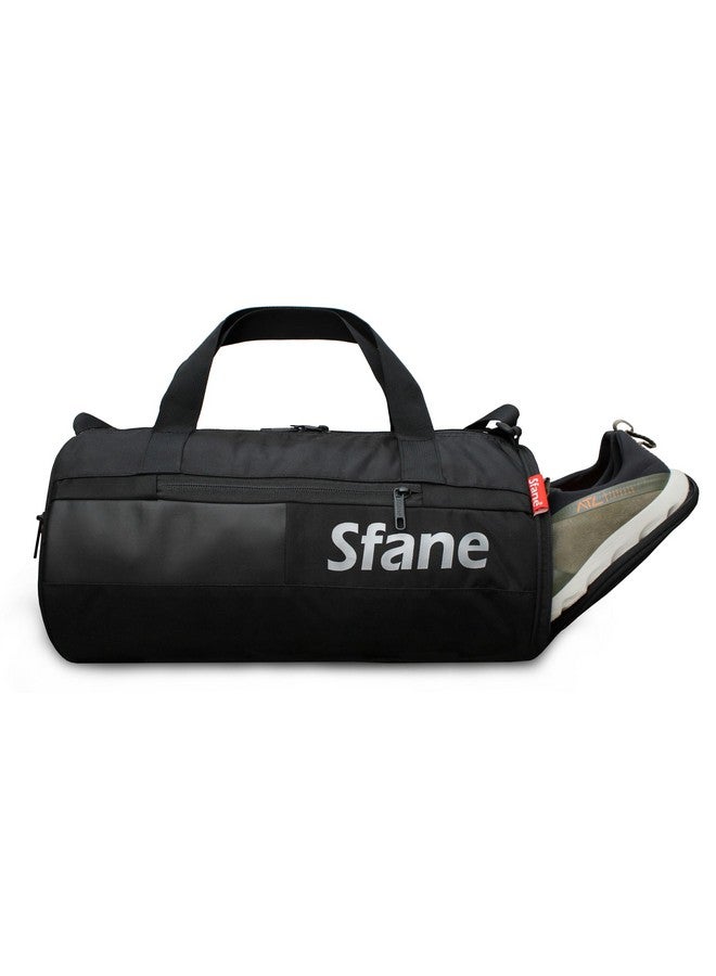 Sfane Gym Bags for Men with Separate Shoe Compartment Sports Gym Bag for Women Duffle Bags for Gym, Duffel Bags Sports Bag - Black - Image 1