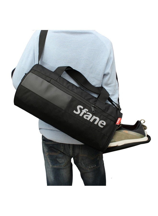 Sfane Gym Bags for Men with Separate Shoe Compartment Sports Gym Bag for Women Duffle Bags for Gym, Duffel Bags Sports Bag - Black - Image 3