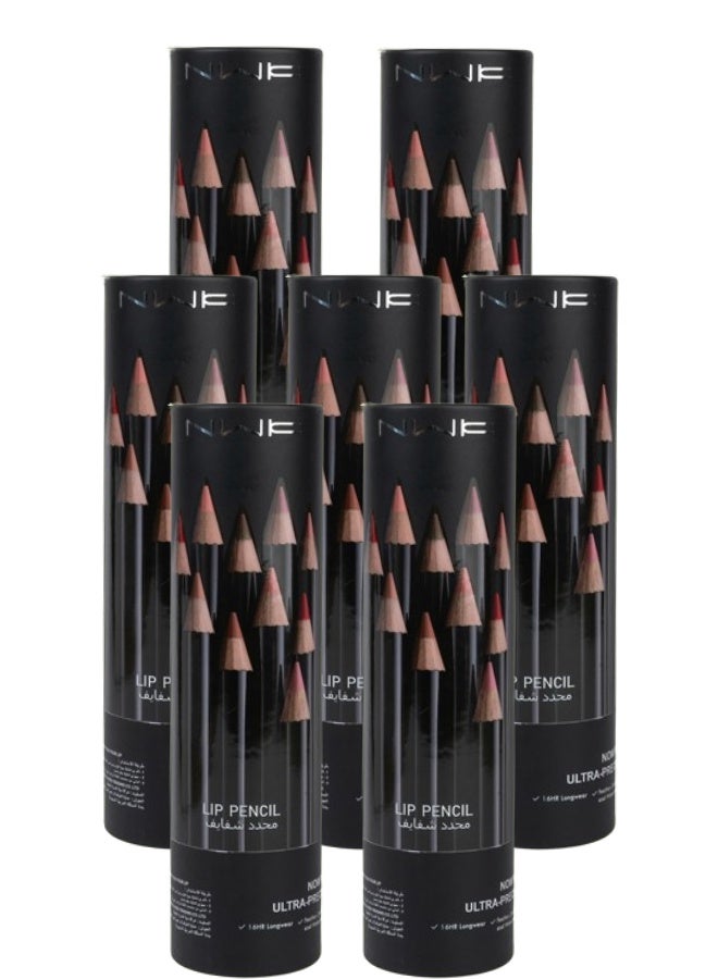 NWK 7 Sets Multicolour Lip Liner 12 Pieces - Image 1